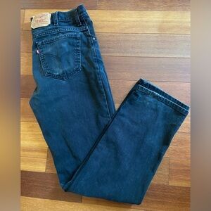 Vintage Levi's BLACK 516 Slim Fit Straight Leg Denim Men’s Jeans 36W x 34L